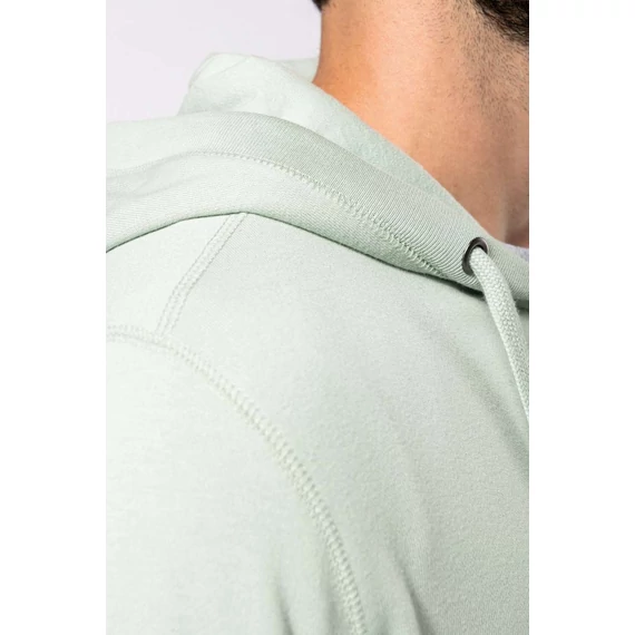 Unisex eco-friendly french terry zipped hooded sweatshirt
