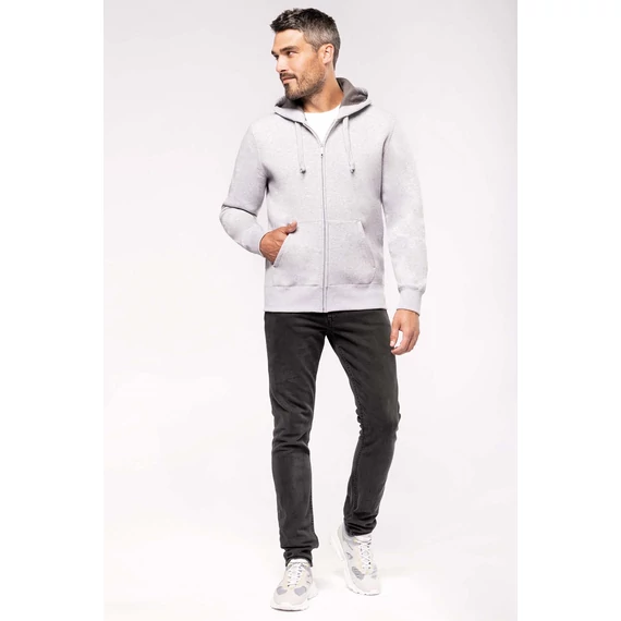 Full zip hooded sweatshirt