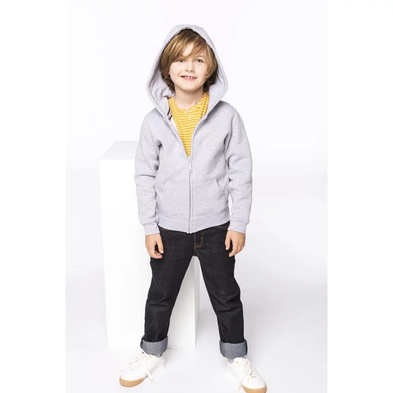 Kids full zip hooded sweatshirt
