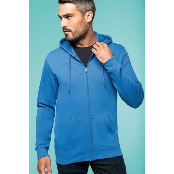 Full zip hooded sweatshirt