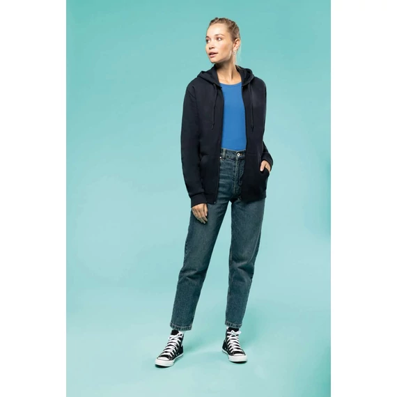 Full zip hooded sweatshirt