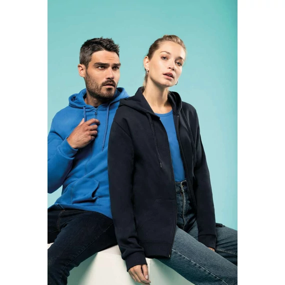 Full zip hooded sweatshirt