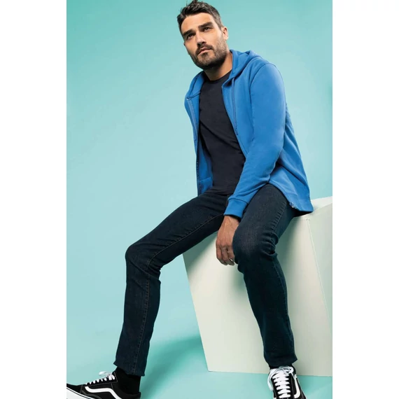 Full zip hooded sweatshirt