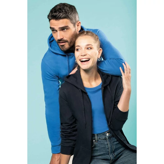 Full zip hooded sweatshirt