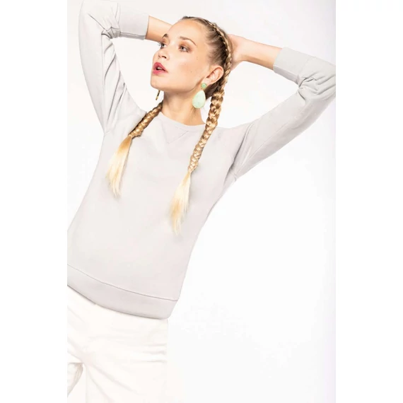 Ladies’ organic cotton crew neck raglan sleeve sweatshirt
