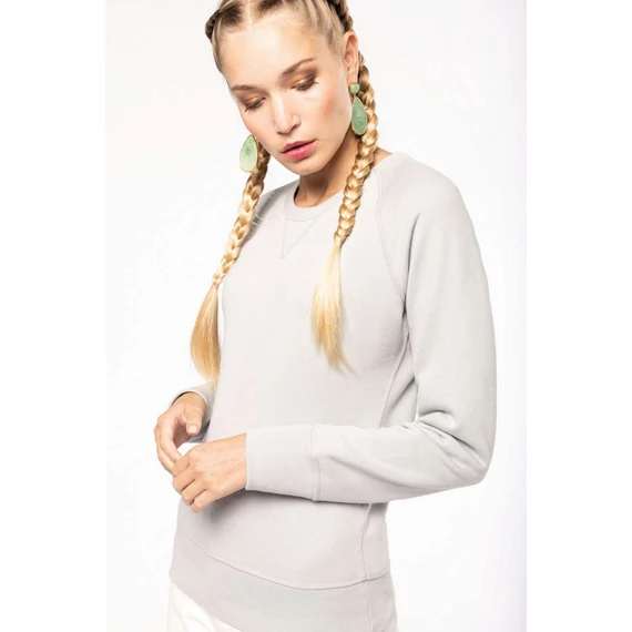 Ladies’ organic cotton crew neck raglan sleeve sweatshirt