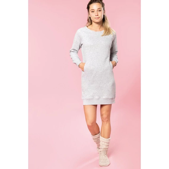 Organic fleece lounge dress