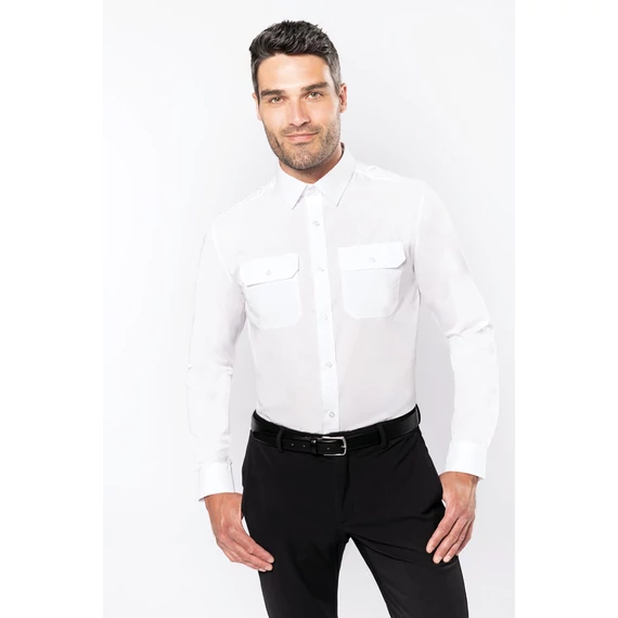 Men's long-sleeved pilot shirt