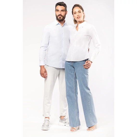 Men’s long-sleeved cotton poplin shirt