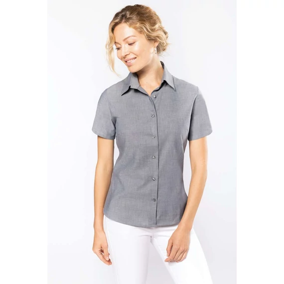 Ladies' short-sleeved oxford shirt