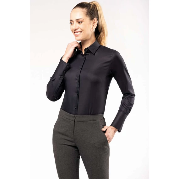 Ladies' long-sleeved non-iron shirt