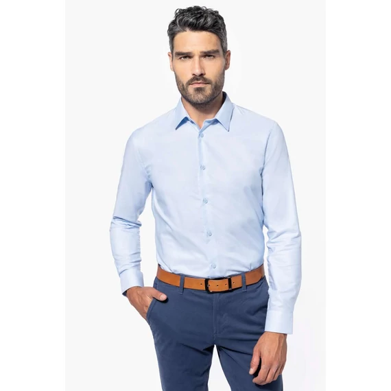 Men long-sleeved easy care shirt without pocket