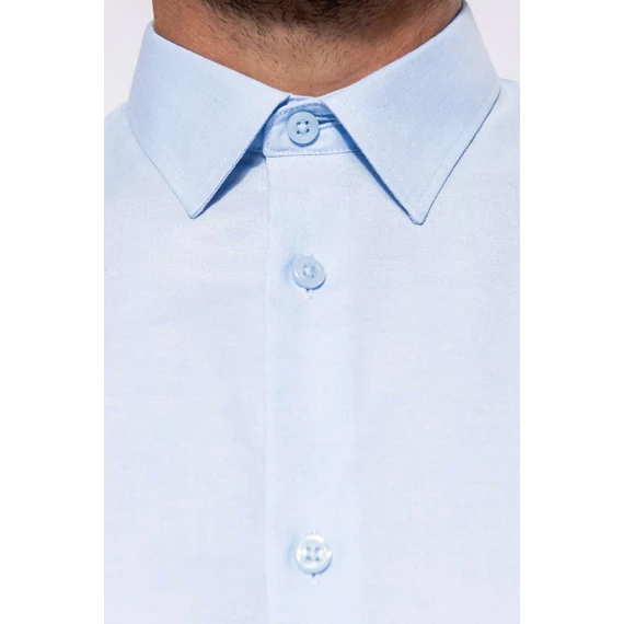 Men long-sleeved easy care shirt without pocket