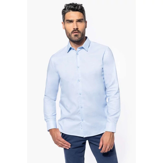 Men long-sleeved easy care shirt without pocket