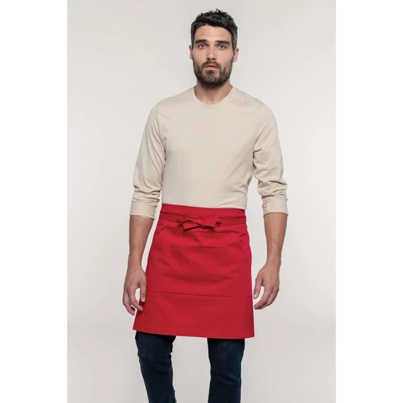 Cotton mid-length apron