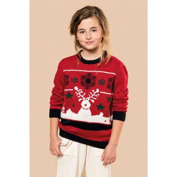Kids’ crew neck christmas jumper