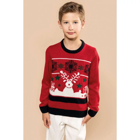 Kids’ crew neck christmas jumper