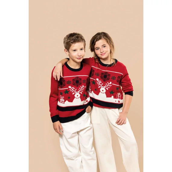 Kids’ crew neck christmas jumper