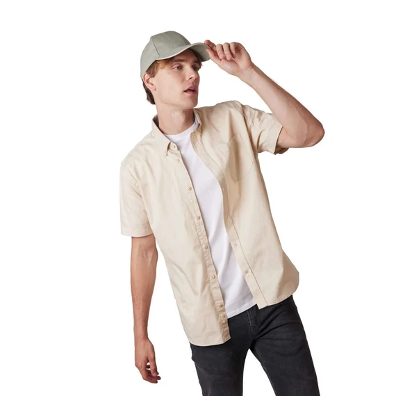 Cap in organic cotton with contrasting sandwich peak - 6 panels