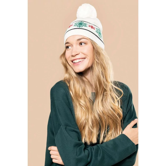 Beanie with christmas patterns