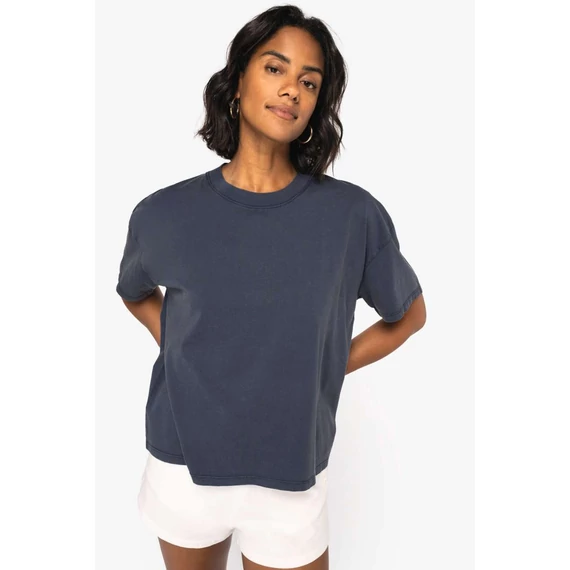 Ladies’ oversize washed effect t-shirt