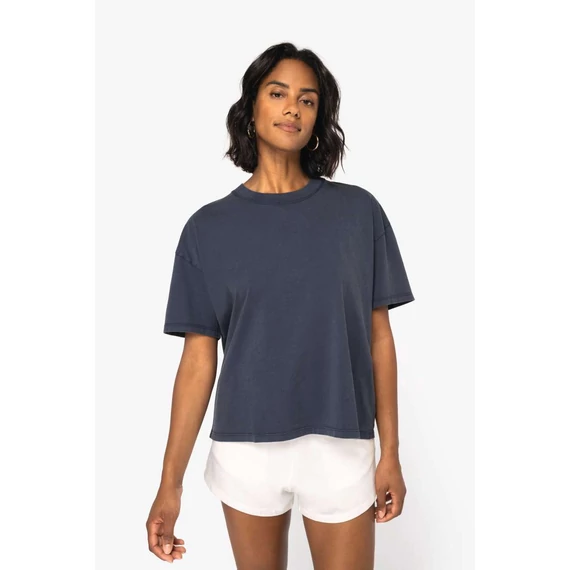 Ladies’ oversize washed effect t-shirt