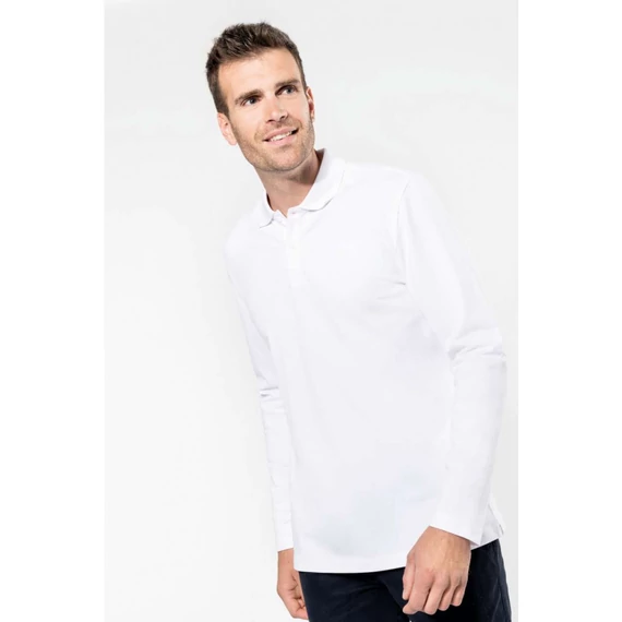 Men's long-sleeved supima® polo shirt