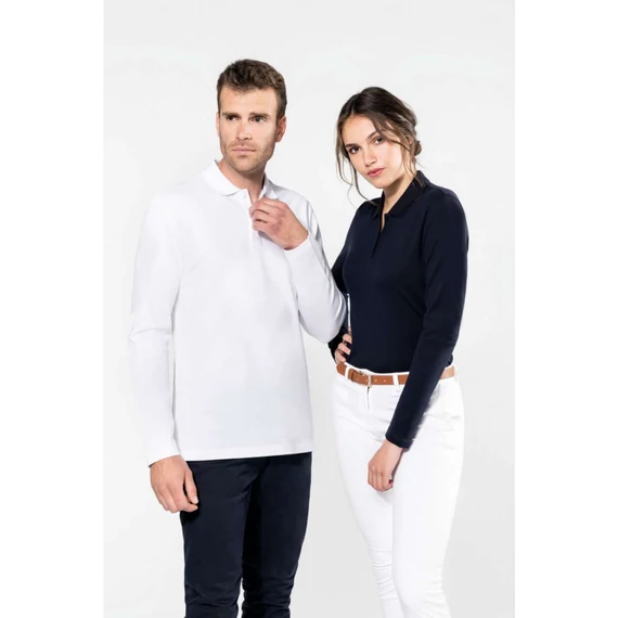 Ladies' long-sleeved supima® polo shirt