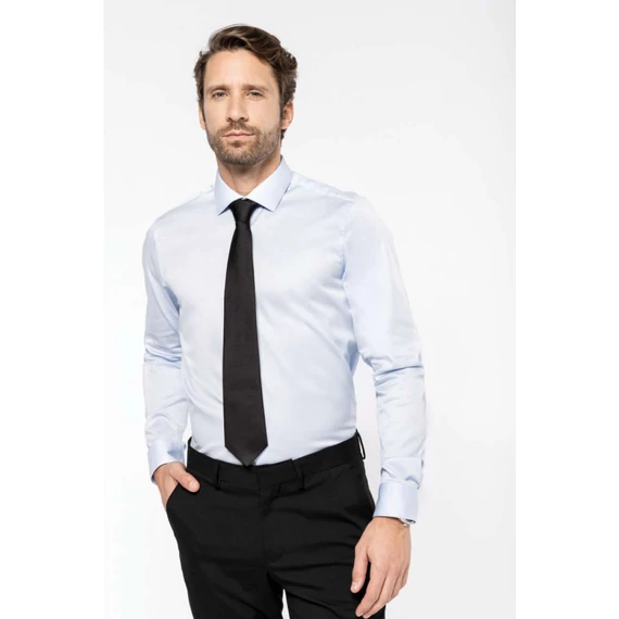 Men's long-sleeved twill shirt