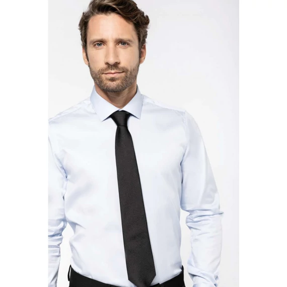 Men's long-sleeved twill shirt