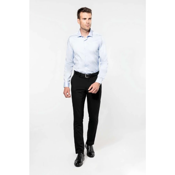 Men's long-sleeved twill shirt