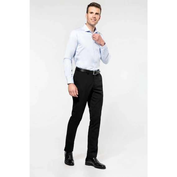 Men's long-sleeved twill shirt