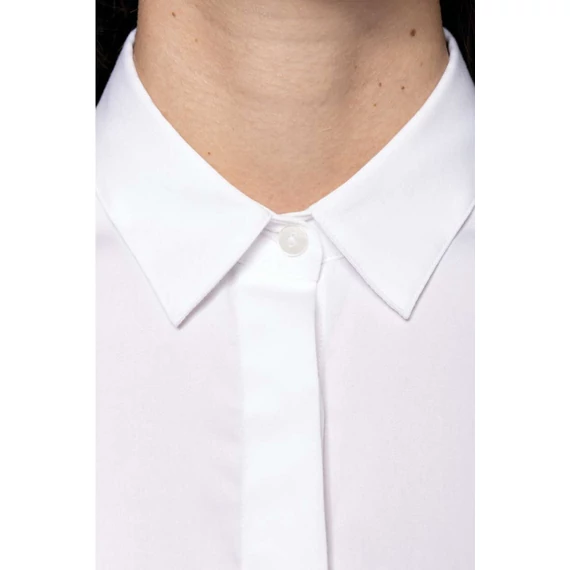 Ladies' long-sleeved twill shirt