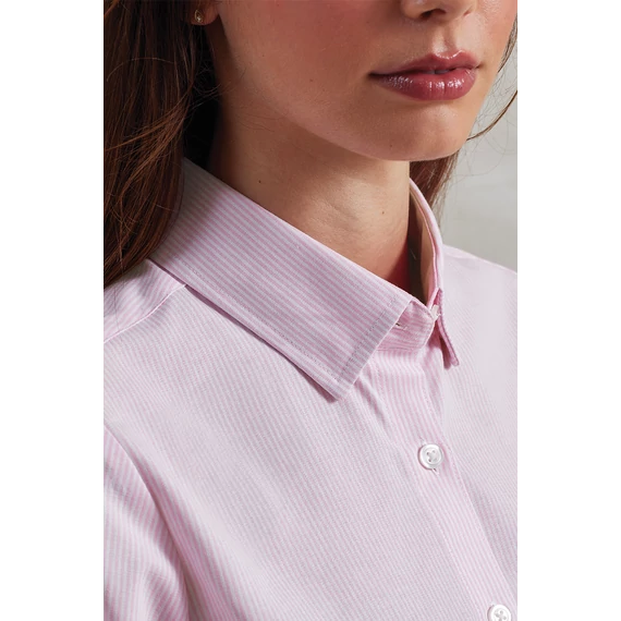 Women's cotton rich oxford stripes shirt
