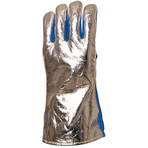 Hegesztőkesztyű, marhahasíték, aluminizált hátrész