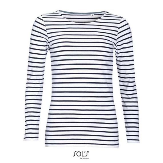 Sol's marine women - hosszú ujjú csíkos póló