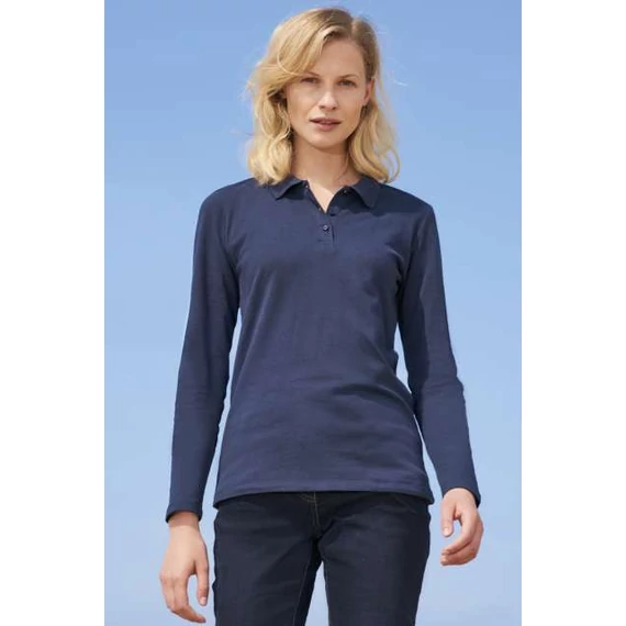 Sol's perfect lsl women - long-sleeve piqué polo shirt