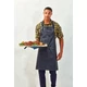Faux leather bib apron