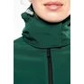 Levehető kapucnis női softshell kabát