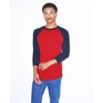 Unisex poly-cotton 3/4 ujjú raglan póló