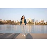 Women's flex fleece cropped zip hooded sweatshirt