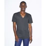 Unisex tri-blend rövid ujjú v-nyakú póló