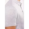 Men's short sleeved jersey polo shirt