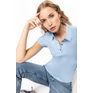 Ladies' short sleeved jersey polo shirt