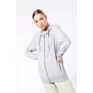Unisex eco-friendly french terry zipped hooded sweatshirt
