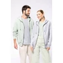 Unisex eco-friendly french terry zipped hooded sweatshirt