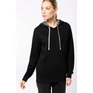 Unisex contrast patterned hooded sweatshirt