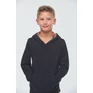 Unisex kids contrast patterned hooded sweatshirt