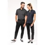 Short-sleeved cotton/elastane shirt