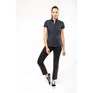 Ladies' short-sleeved cotton/elastane shirt